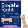 Breathe Right Nasal Strips Lavender Scent Extra Strength Tan Nasal Strips Help Stop Snoring Drug-Free Snoring Solution & Nasal Congestion Relief Caused By Colds & Allergies 26ct (packaging may vary)