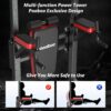 Pooboo Power Tower Dip Station, Pull Up Bar Stand for Fitness Home Gym Workout, Pull Up Dip Station, Multi-Function Power Tower Pull Up Bar,Adjustable Strength Training Fitness Equipment