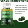 Nobi Nutrition Green Tea Fat Burner Gummies for Weight Loss | Metabolism Boost & Appetite Suppressant with Green Coffee Bean Extract & Garcinia Cambogia | Pills to Burn Belly Fat for Women & Men