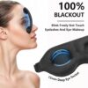 Sleep Mask Blackout for Men Women - Eyelash Friendly Eye Masks for Sleep Airplane Travel Accessories as Gifts Sleeping Mask with Soft Breathable Zero Eye Pressure for Travel Yoga Nap Meditation