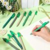 TecUnite 50 Pcs Mental Health Awareness Pens Green Ribbon Ballpoint Pens Bulk Motivational Therapist Alport Syndrome cerebral palsy Awareness Ribbons for Office Charity Favors Supplies Accessories