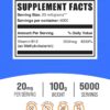 BulkSupplements.com Vitamin B12 Methylcobalamin Powder - 1% B12 Methylcobalamin, Essential B Vitamin - B12 Supplement, Gluten Free, 20mg per Serving, 100g (3.5 oz) (Pack of 1)