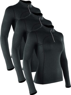 CADMUS Women's Compression Long Sleeve Shirts for Hiking Running Dry Fit Tights