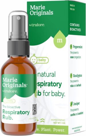 Baby Chest Rub Breathe Blend Essential Oil | Congestion Relief Calming Essential Oils for Sleep, Sinus, Pain, Stress | Eucalyptus, Peppermint, Clover, Olive, Cajeput | Safe for Toddlers and Children