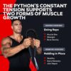 Python Power Twister Bar - Upper Body Exercise for Chest, Shoulder, Forearm, Bicep and Arm Strengthening Workout Equipment by Core Prodigy