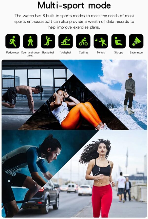 Smart Watch for Men Women for Android iOS Phones Compatible with iPhone, Smartwatches Fitness Tracker with Call/SMS/Heart Rate/Blood Oxygen Monitor/Pedometer/Nylon Sport Bands (Rose Gold)