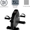 Under Desk Bike and Pedal Exerciser - At-Home Physical Therapy Equipment and Exercise Machine for Arms and Legs with LCD Screen by Wakeman Fitness