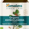 Himalaya Organic Ashwagandha, 60 Day Supply, Herbal Supplement for Stress Relief, Energy Support, Occasional Sleeplessness, Organic, Non-GMO, Vegan, Gluten Free, 670 mg, 60 Caplets