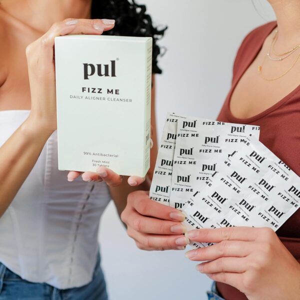 PUL Aligner Cleaner Tablets 30 Count – Removes Odors, Stains, Plaque & Discoloration – Cleans Aligners, Retainers, Dentures, Nightguards & Dental Appliances, Pack of 1