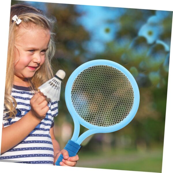 2pcs Cartoon Style Tennis Racket for Fun Outdoor Fitness Equipment for for Playing and Random Color