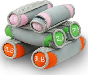 Soft Dumbbell Hand Weights Set for Jogging Running and Physical Therapy Yoga Women Men Workouts,Detachable Walking Weight with Hand Strap and Washable Cover