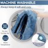 DAILYLIFE Heating Pad for Neck and Shoulders and Back, Electric Heating Pad for Back Pain Relife, 6 Heating Settings, UL Certified with Overheating Protection and Machine Washable, 26"x35", Light Blue