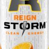 REIGN Storm, Valencia Orange, Fitness & Wellness Energy Drink, 12 Fl Oz (Pack of 12)