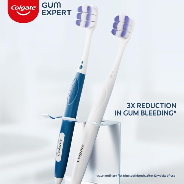 Colgate Gum Expert Ultra Soft Gum Toothbrush Pack, Extra Soft Toothbrush for Sensitive Gums, Gum Bleeding and Irritation, 2 Pack
