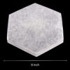 Large Selenite Charging Plate – 6” Hexagon Selenite Crystal – Mined & Crafted in Morocco – Ideal for Cleansing Crystals & Healing Stones, Meditation, Reiki – Protection Crystals - Spiritual Gifts
