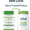 Hyperbiotics Vital Nutrients Pro Dental Probiotic | Clinically Studied BLIS K12 and M18 | Oral Probiotics for Bad Breath Treatment for Adults | Oral Health for Teeth and Gums | 45 Mint Tablets
