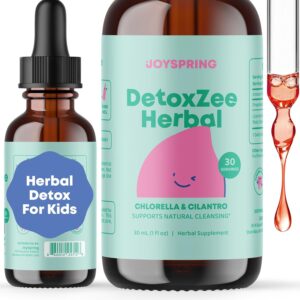 JoySpring Herbal Detox for Kids – Cilantro Extract Cleanse to Support Speech & Improve Behavior – Natural Detox with Cilantro - 1 fl oz (30 Servings)
