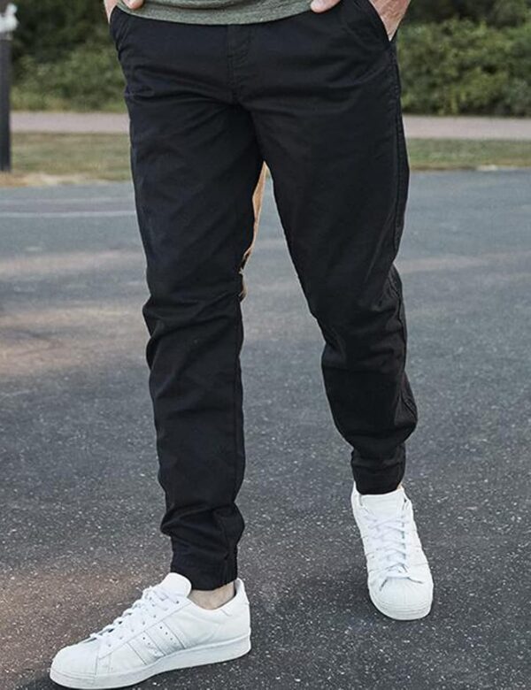 Men Joggers Chino Cargo Pants Hiking Outdoor Recreation Pants Twill Fitness Track Jogging Pants Casual Cotton Pants