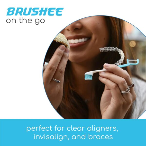 The Evolution of Oral Care | Prepasted On-The-Go Whitening Toothbrushes | 4-in-1 (Paste + Brush + Floss + Pick) | Individually Wrapped | Disposable | Travel Toothbrushes - (36-Pack)