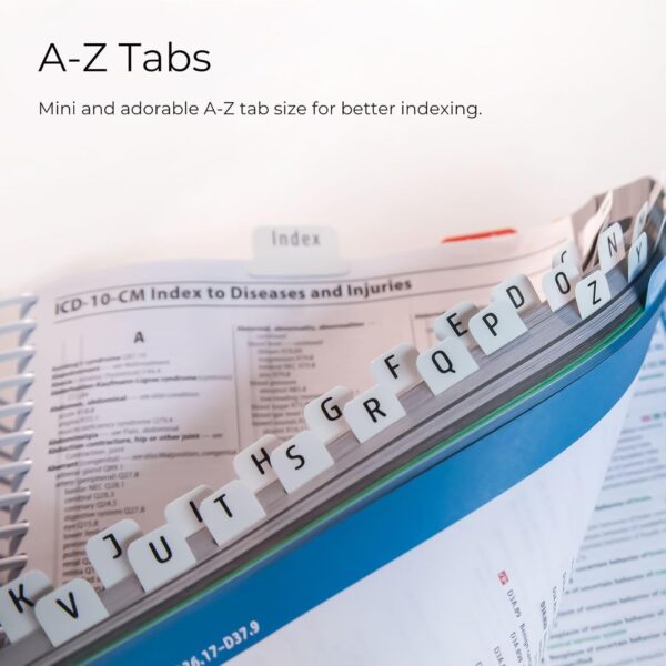 Index Tabs for ICD-10-CM 2025 The Complete Official Codebook - Easy Navigation for Medical Coding Books (for AMA Version)