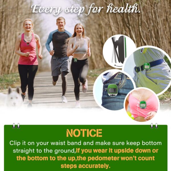 PINGKO Outdoor Multi-Function Portable Sport Pedometer Step/Distance/Calories/Counter