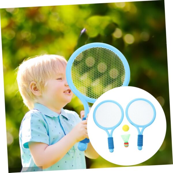 2pcs Cartoon Style Tennis Racket for Fun Outdoor Fitness Equipment for for Playing and Random Color