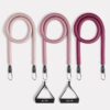 ALTA 'Never-Snap' Exercise Bands with Handles for Women - Full Kit Resistance Bands for Working Out with Handles, Resistance Tubes, Ankle Straps, Door Anchor, Fabric + Rubber Workout Bands Resistance