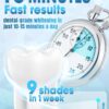 Teeth Whitening Kit for Sensitive Tooth: 35% Carbamide Peroxide White Gel Pens LED Light Whitener with Dental Mouth Trays Professional Bright Brace Oral Care Product System for Home Work Travel