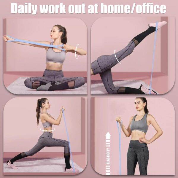 Figure 8 Resistance Band, Elastic Band, Stretch Bands, for Arm,Shoulder, Back,Leg Stretching, Upper Body Workout Equipment, Portable Home Office Elastic Ropes for Yoga, Pilates