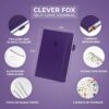 Clever Fox Self-love Journal – Guided Self-Discovery Log for Self-care, Reflection & Self-help, Mental Health, Gratitude & Mindfulness (Purple)