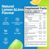 FAST&UP Reload – Lemon & Lime - Refreshing Electrolyte Drink Mix | Hydration Powder Packets | 1500 mg Electrolytes + Vitamins C & B12 | Easy to Open Single Serving Pack | 15 Servings