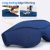 Sleep Mask, 2 Packs Premium Eye Mask for Sleeping, Total Blackout, Superior Soft Comfort, Upgraded 3D Ergonomic Designed Sleeping Mask for Home, Office, Travel, Meditation, Yoga, Blue & Pink