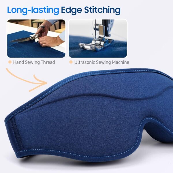 Sleep Mask, 2 Packs Premium Eye Mask for Sleeping, Total Blackout, Superior Soft Comfort, Upgraded 3D Ergonomic Designed Sleeping Mask for Home, Office, Travel, Meditation, Yoga, Blue & Pink