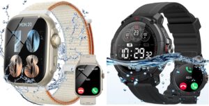 Smartwatch with Built-in GPS, Featuring Bluetooth Calling - Two in One Package