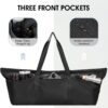 sportsnew Large Yoga Mat Bag with Shoes Compartment and Wet Pocket Ladies Pilates Gym Tote Bag with Yoga Mat Holder Strap for Women Men Workout Carrier Stuff Accessories