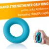 Grip Strength Trainer 7 Pack Adjustable, Finger Stretcher Resistance Extensor Bands, Finger Exerciser, Hand Gripper Strength Ring & Stress Ball