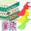 Dr. Ram's Fun Flexi Flossers for Kids - 300 Count Kids Dental Floss - Anti-Ouch Shape with Puzzle and Game - Light Citrus Fruit Scent Kid Floss