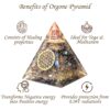 Labradorite Orgone Pyramid with Copper Coil – Healing Crystal for Positive Energy, Chakra Balancing, Meditation & Home Décor