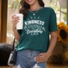 Kindness Shirt for Women Summer Casual Short Sleeve Inspirational Tee Tops