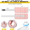 Adjustable Ankle Weights for Women Men 1 Pair 2 4 6 8 10 LBS Leg Weights Hand Arm Wrist Weights with Removable Weight, 1-5 LB Each Ankle Strength Training Weight for Physical Therapy Gym Fitness Walking Running