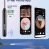 Ear Wax Removal Tool Camera, Ear Cleaner with Camera, 1296P HD Ear Scope, 6 LED Lights and 12 Ear Picks, Earwax Removal with Otoscope, Jet Black