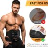 MarCoolTrip MZ ABS Stimulator,Ab Machine,Abdominal Toning Belt Workout Portable Ab Stimulator Home Office Fitness Workout Equipment for Abdomen Black