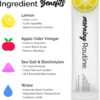 ROUTINE Morning Daily Hydration | Electrolyte Powder Packets with Apple Cider Vinegar, Lemon and Sea Salt | Hydrate Powder, Electrolyte Drink Mix | Keto & Paleo Electrolytes Hydration Powder - 5 ct