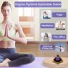 DRTMLY Orgone Pyramid, Orgonite Crystal Pyramid, Orgone Energy Generator for Reduce Stress Healing Meditation Attract Wealth and Lucky (with 1 Chakra Bracelet)