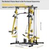 Versatile Power Rack with Cable Pulley System, Power Cage for Strength Training, Bench Press and Pull-Ups