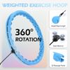 71kHG6KR0WL._AC_SL1500_.jpg Weighted Hula Circle with 26 Links(56 Inch) for Adults Weight Loss, Infinity Fitness Hoop Plus Size, for Women Smart Exercise Equipment