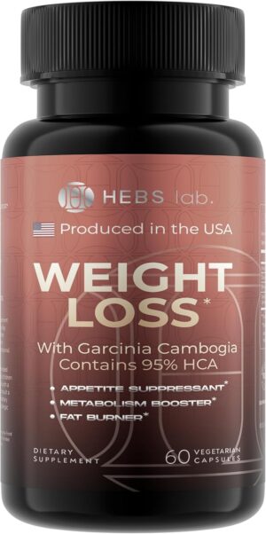 Weight Loss Pills for Women & Men – Diet Pills with Garcinia Cambogia - Effective Appetite Suppressant for Weight Loss - Metabolism Booster – Belly Fat Burner for Men & Women - Made in the USA