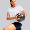 SANTINY Short Sleeve Workout Tops for Women Loose Yoga T-Shirts Sun Protection Breathable Running Athletic Tee Shirts