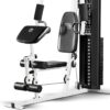 Marcy Home Gym Workout Station with Curl Pad, Lat Pulldown, Leg Developer & Weights, White