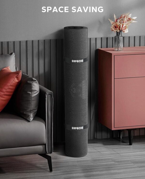 71kSTxzE4L._AC_SL1500_.jpg HAPBEAR 2.5x5/3x6/3x7ft Exercise Equipment Mat, Treadmill, Elliptical, Rowing Machine, Peloton Bike Mat for Hardwood Floors, Carpet - Weight Bench Pad Fitness Gym Equipment Mat